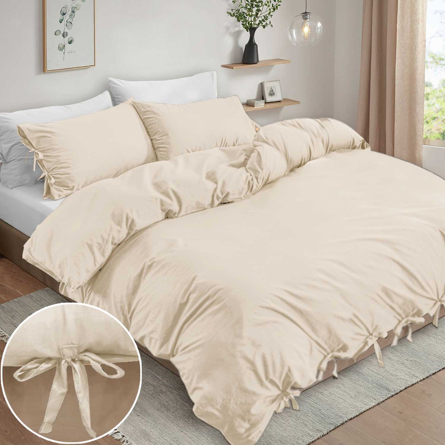 Knotted Duvet Cover Set Cotton Passion UK ScentiMelti Wax Melts