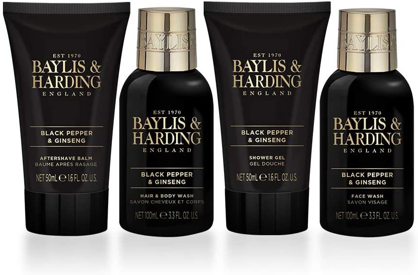 Baylis & Harding Men's Black Pepper & Ginseng Wash Bag - ScentiMelti Home Fragrance, Beauty & Gifts UK