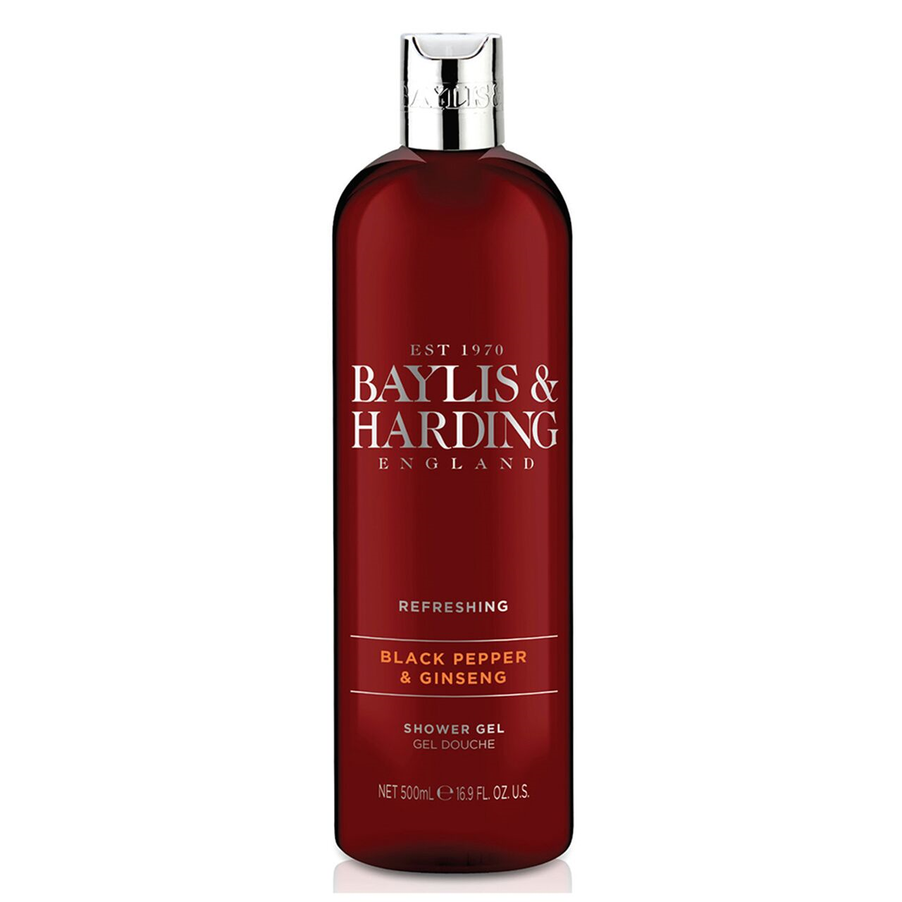 Baylis and Harding Baylis & Harding Black Pepper & Ginseng Shower Gel 500ml - ScentiMelti Home Fragrance, Beauty & Gifts UK