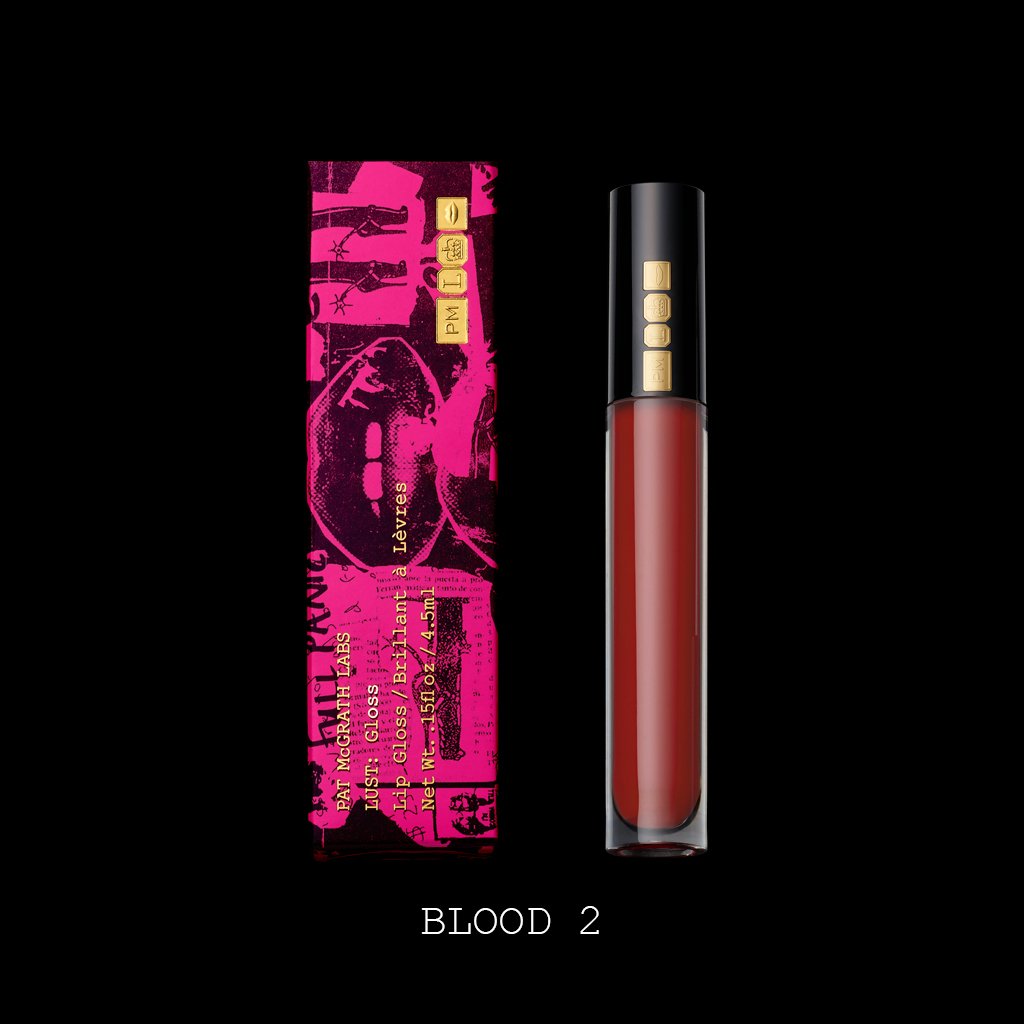 Pat McGrath Lust: Gloss Lip Gloss - Blood 2 (Classic Blue Red) - ScentiMelti Home Fragrance, Beauty & Gifts UK