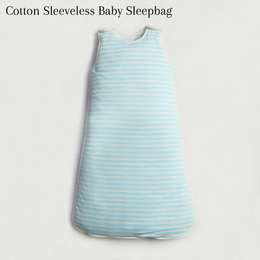 Light Blue Stripes Baby Sleeping Bag Cotton Passion UK ScentiMelti Wax Melts