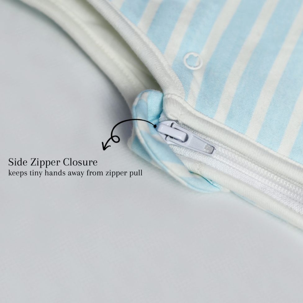 Light Blue Stripes Baby Sleeping Bag Cotton Passion UK ScentiMelti Wax Melts