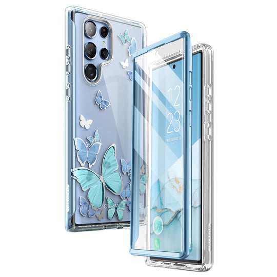 Galaxy S22 Ultra Cosmo Case - Blue Butterfly - ScentiMelti Home Fragrance, Beauty & Gifts UK