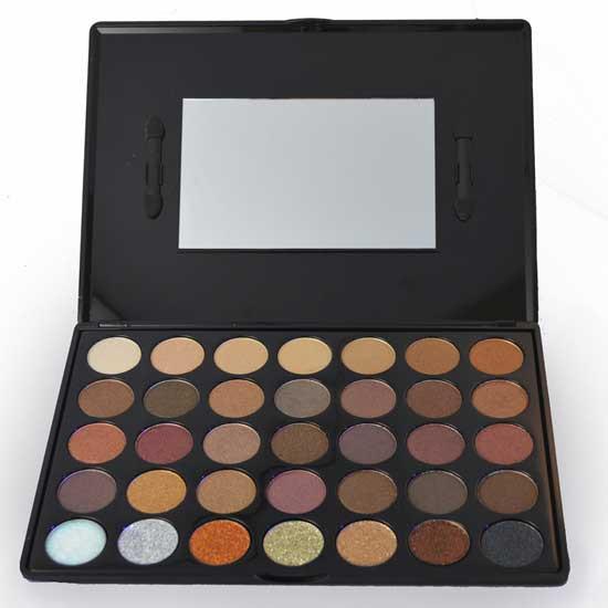 Prima Makeup Shade and Sparkle Eyeshadow and Glitter Palette - Bronzed Babe - ScentiMelti Home Fragrance, Beauty & Gifts UK