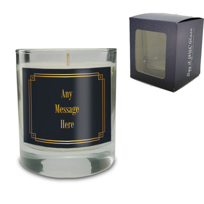 Vanilla Scented Candle with Black and Gold Label - ScentiMelti Home Fragrance, Beauty & Gifts UK