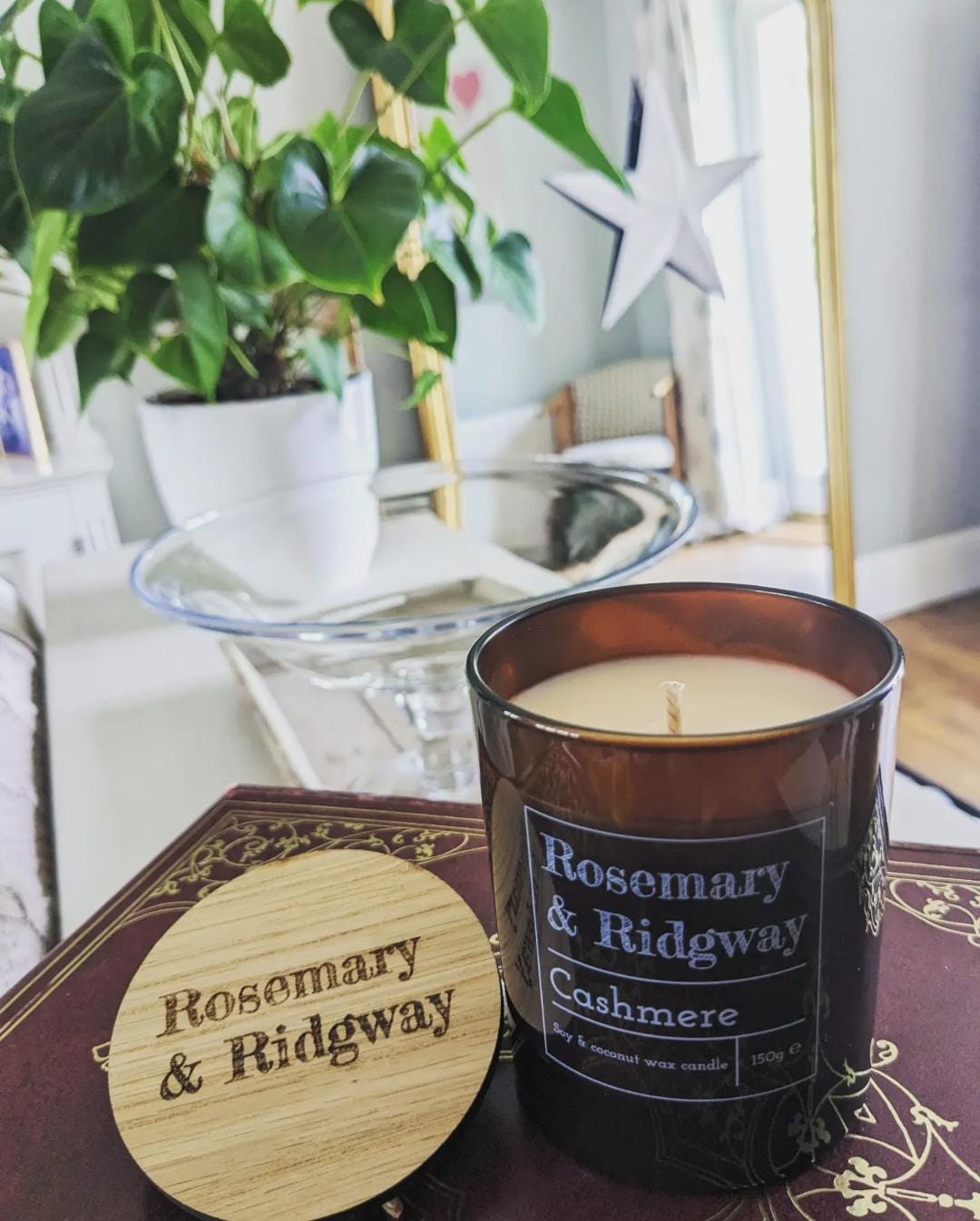 Cashmere Handpoured Luxury Candle Rosemary & Ridgway ScentiMelti Wax Melts