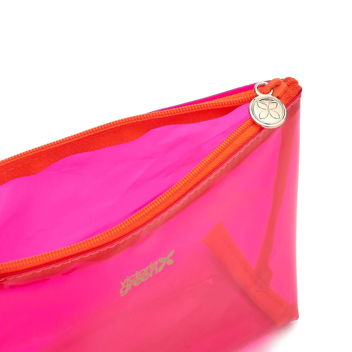 'Mia' Makeup Bag in Clear Pink - ScentiMelti Home Fragrance, Beauty & Gifts UK