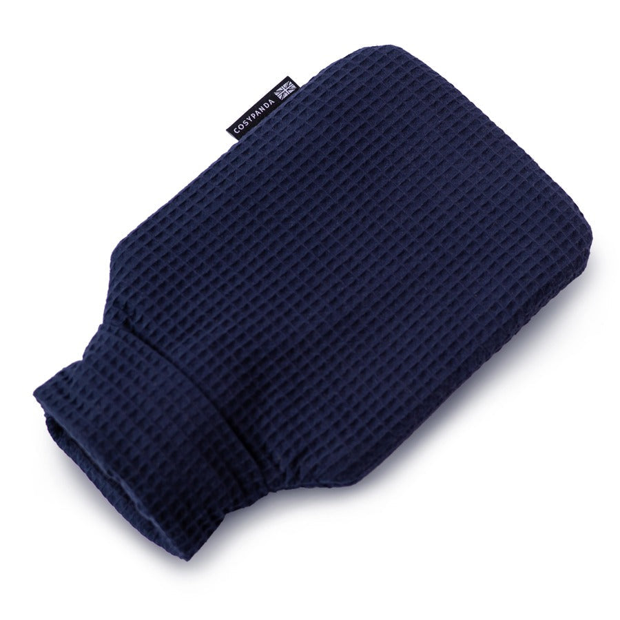 Navy Blue Luxurious 2 Litre Waffle Hot Water Bottle - ScentiMelti Home Fragrance, Beauty & Gifts UK