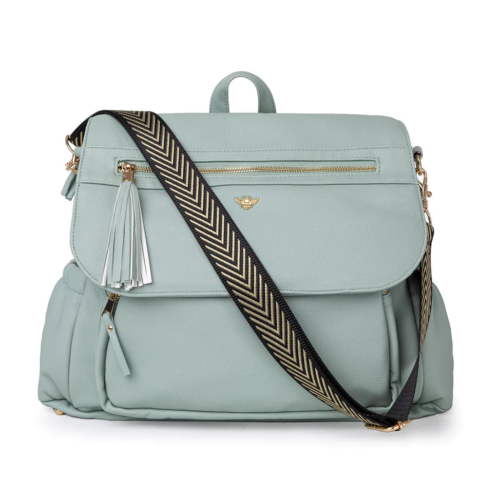 Vegan Leather Lilli Changing Bag - Mint - ScentiMelti Home Fragrance, Beauty & Gifts UK