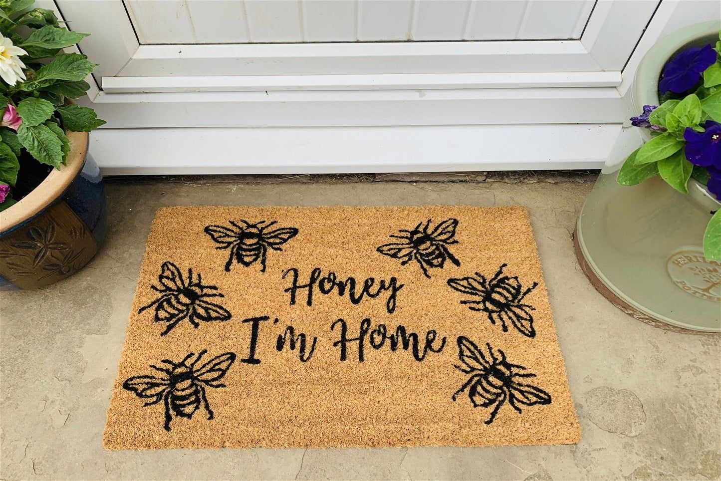 Coir Doormat with "Honey I'm Home" - ScentiMelti Home Fragrance, Beauty & Gifts UK