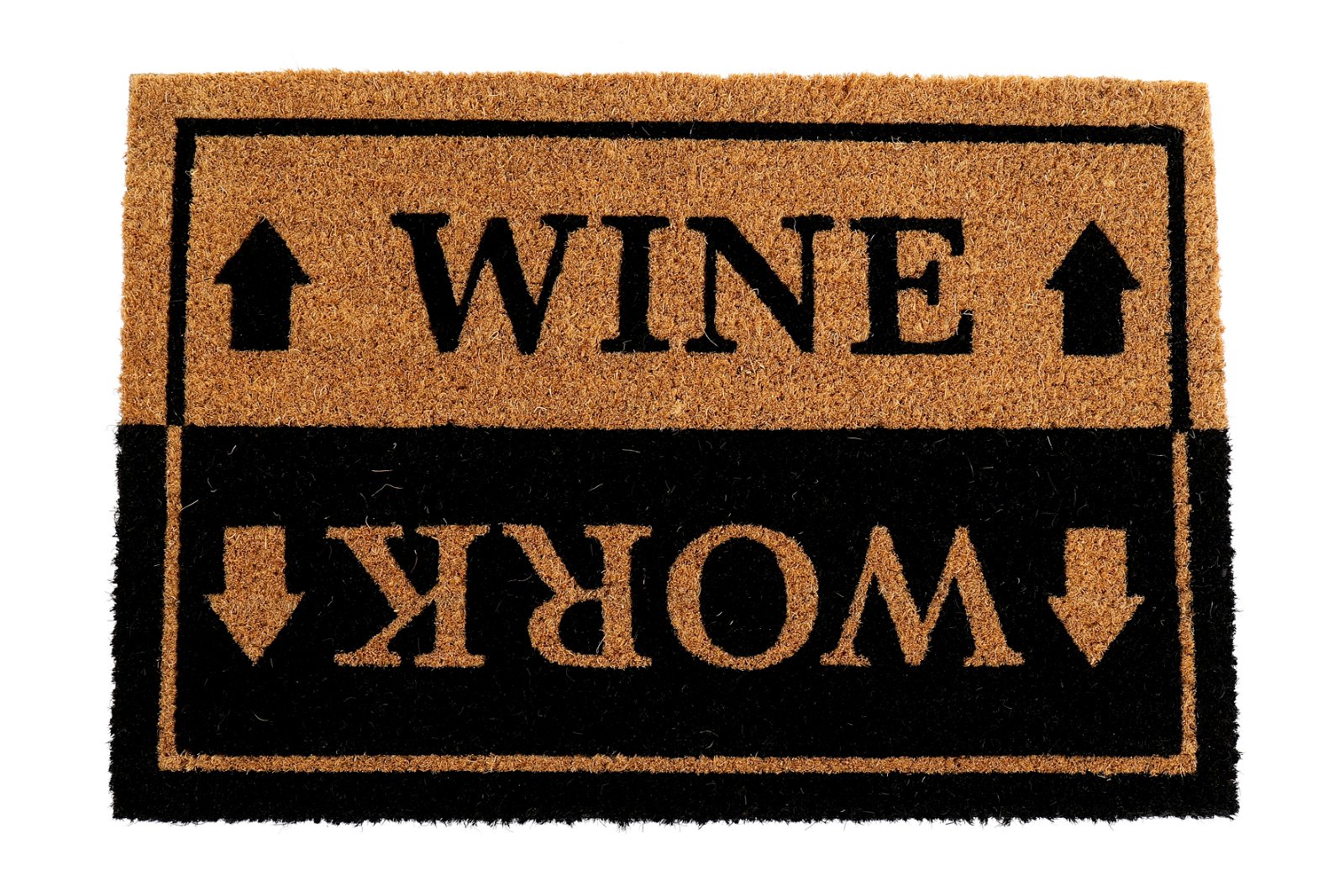 Wine & Work Door Mat - ScentiMelti Home Fragrance, Beauty & Gifts UK