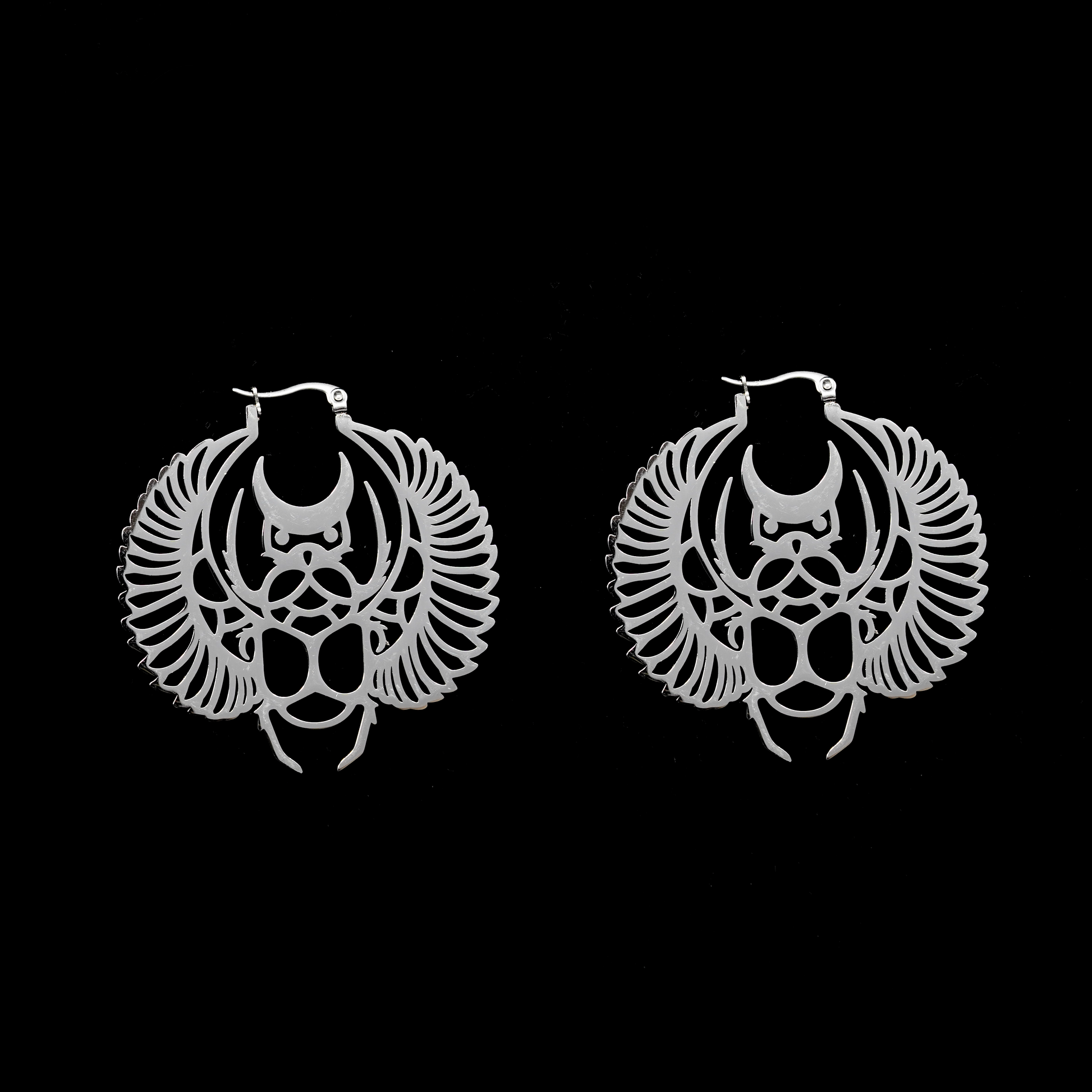 Scarab Beetle Hoop Earrings LunaLuxDesign ScentiMelti Wax Melts