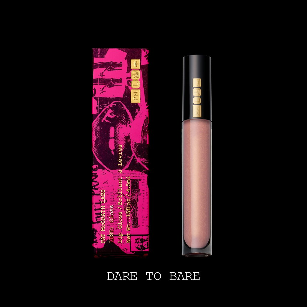 Pat McGrath Lust: Gloss Lip Gloss - Dare to Bare (Peach With Gold Shimmer) - ScentiMelti Home Fragrance, Beauty & Gifts UK