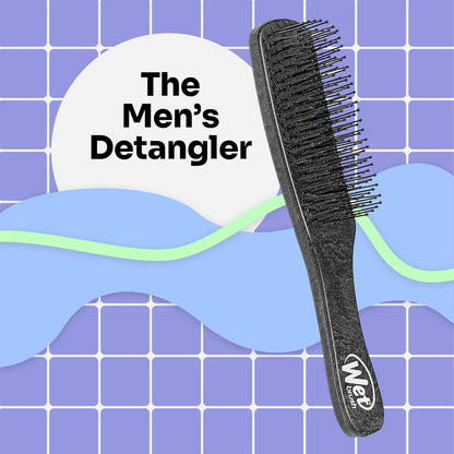 Wet Brush Men's Detangler Black Leather Hair Brush - ScentiMelti Home Fragrance, Beauty & Gifts UK