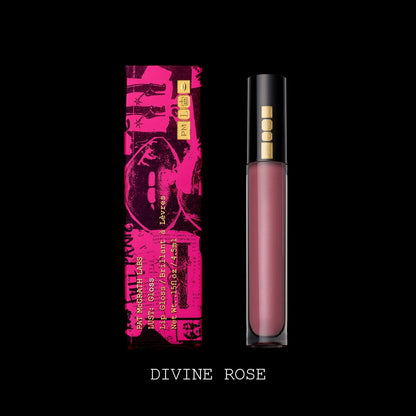 Pat McGrath Lust: Gloss Lip Gloss - Divine Rose (Plum Rose Shimmer) - ScentiMelti Home Fragrance, Beauty & Gifts UK