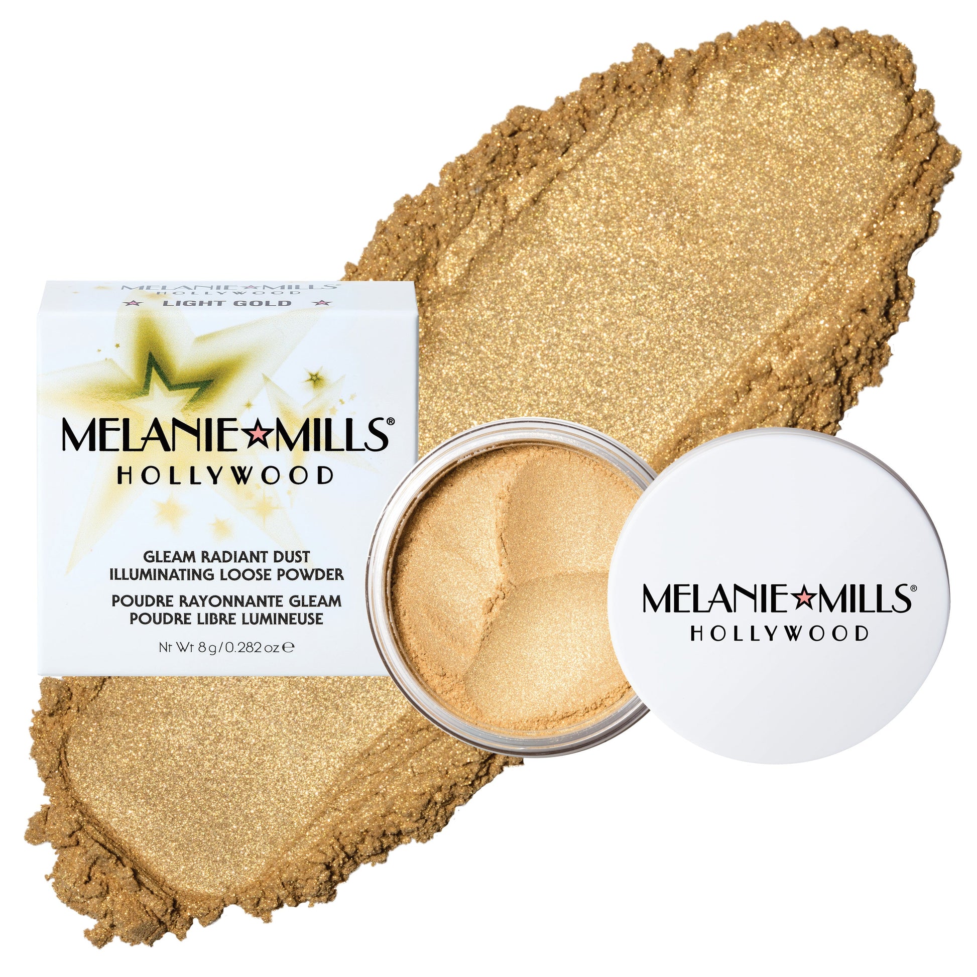 Melanie Mills Gleam Radiant Dust Shimmering Loose Powder for Face & Body - ScentiMelti Home Fragrance, Beauty & Gifts UK