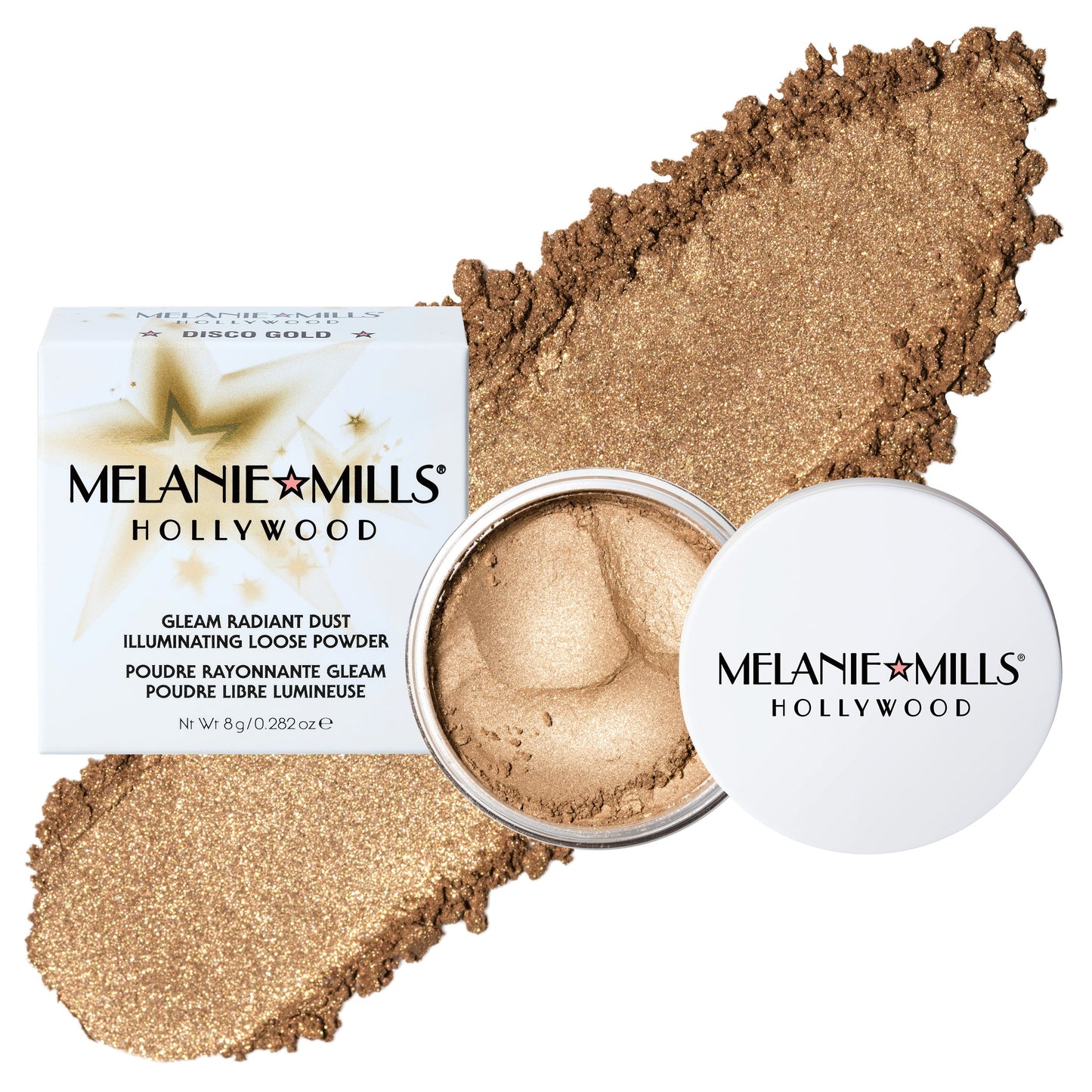 Melanie Mills Gleam Radiant Dust Shimmering Loose Powder for Face & Body - ScentiMelti Home Fragrance, Beauty & Gifts UK