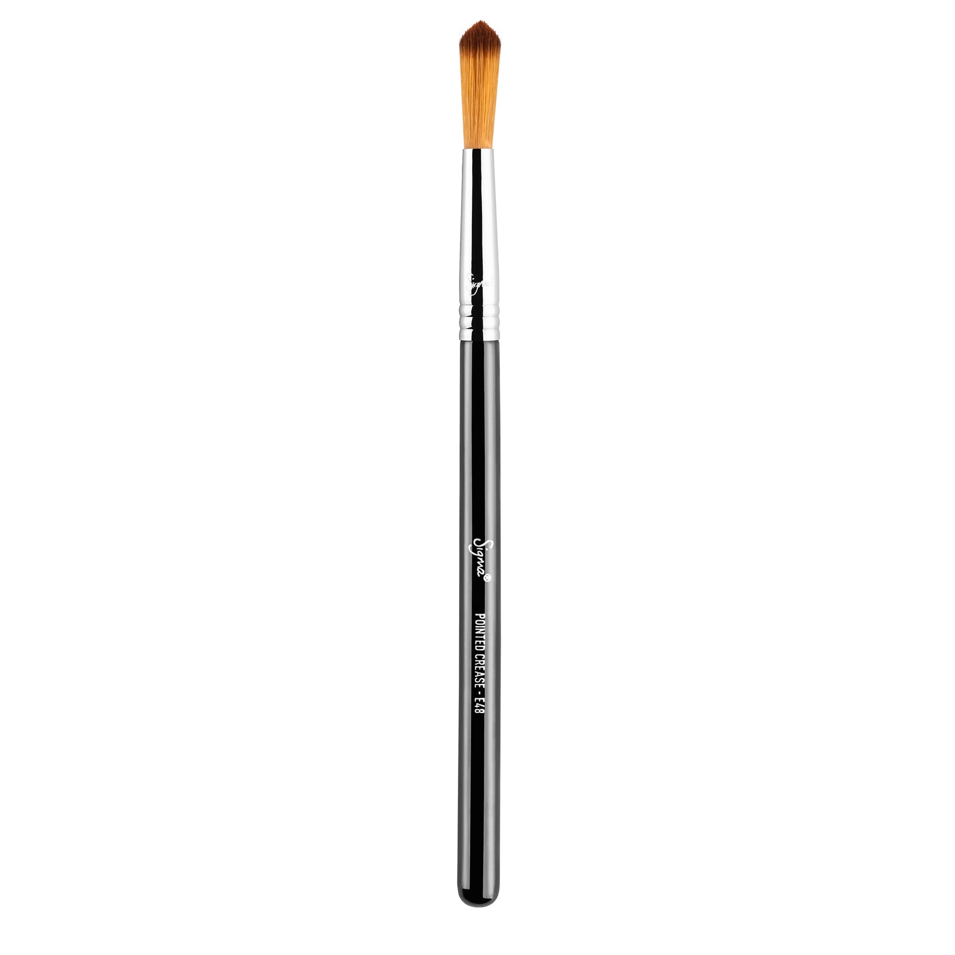 Sigma Beauty E48 Pointed Crease Brush - Black & Chrome - ScentiMelti Home Fragrance, Beauty & Gifts UK