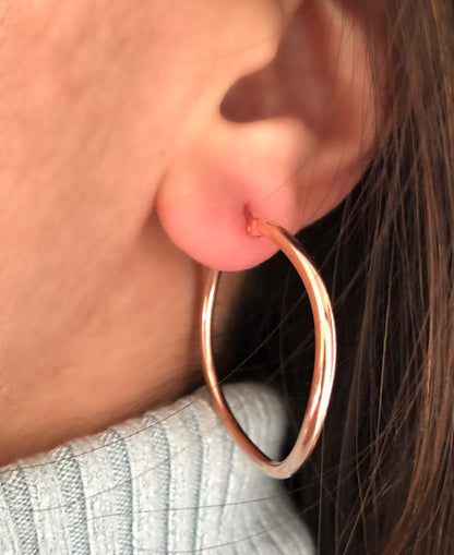 Wavy Hoops Rose Gold Plated Silver Essyn London ScentiMelti Wax Melts