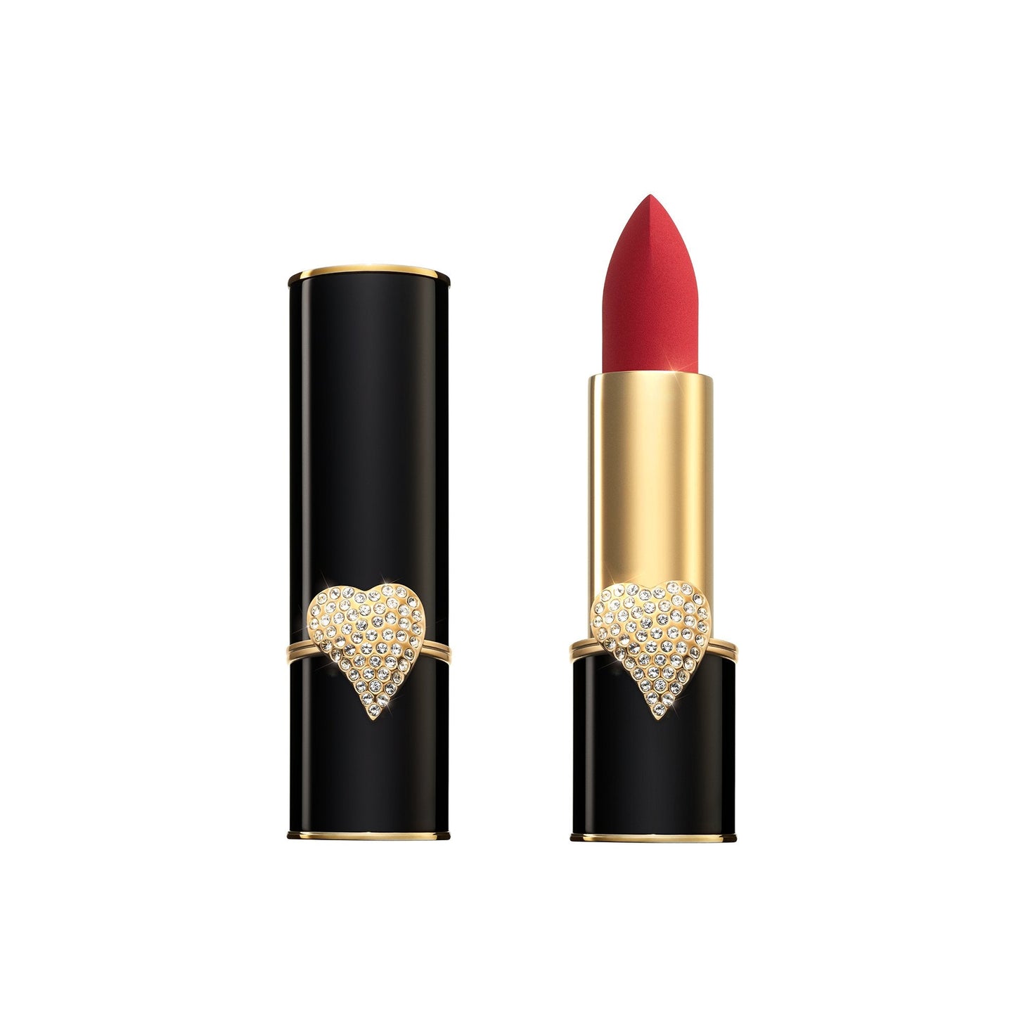 Pat McGrath MatteTrance Limited Edition ELSON PAVÉ HEARTS Lipstick (Blue Red) - ScentiMelti Home Fragrance, Beauty & Gifts UK