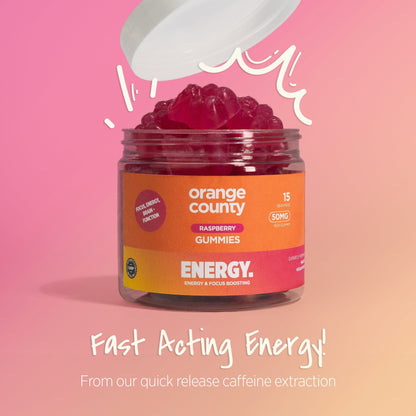 Energy | Caffeine Raspberry Gummies