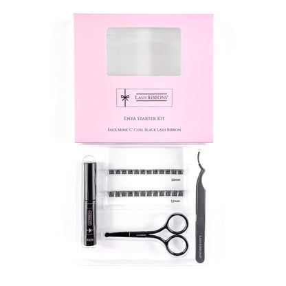 Boxed 'C' Curl Black Half Lash Ribbons® Starter Kit (With Ultimate Bond) - ScentiMelti  Boxed 'C' Curl Black Half Lash Ribbons® Starter Kit (With Ultimate Bond)