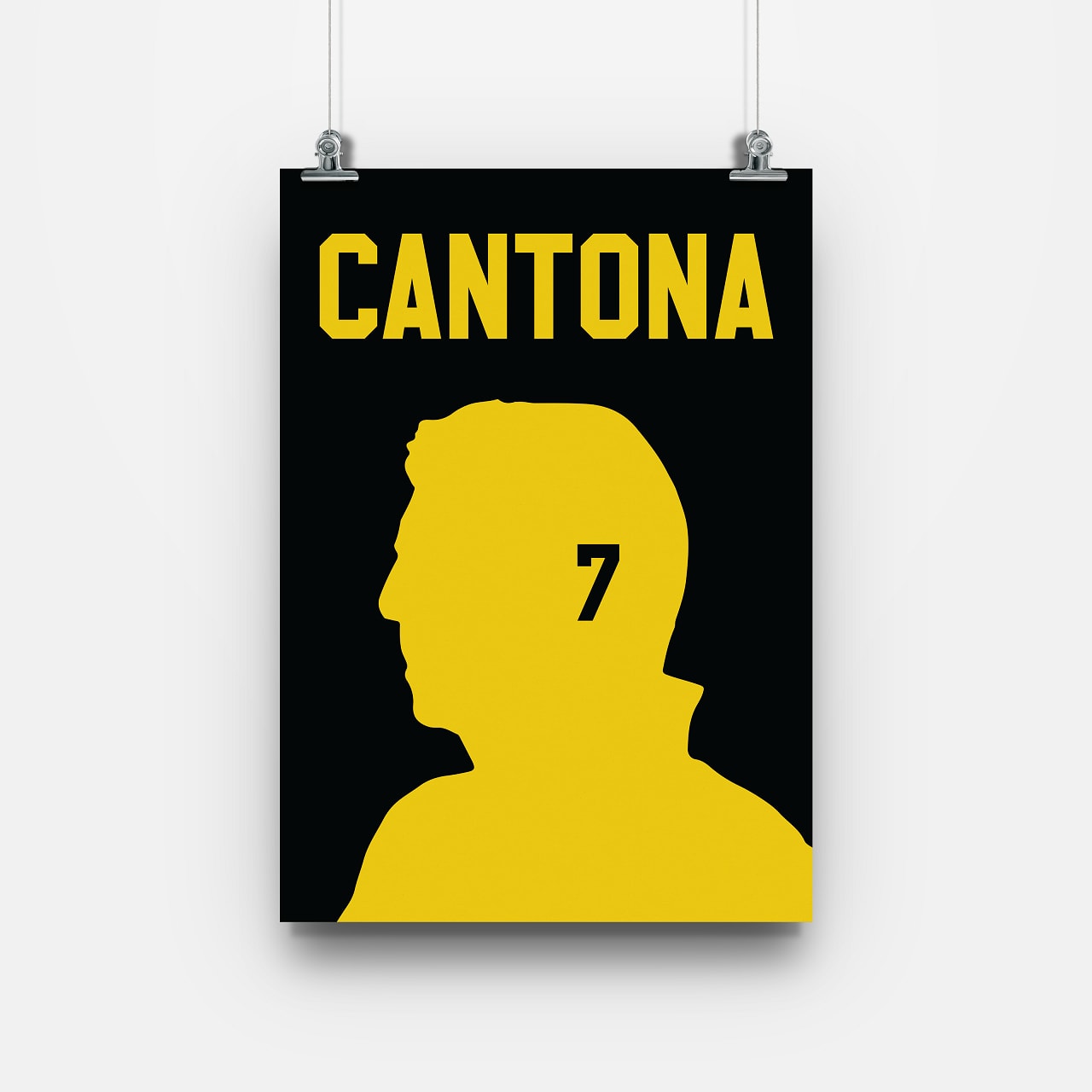 Eric Cantona Manchester United Legend Print MOTM Football ScentiMelti Wax Melts