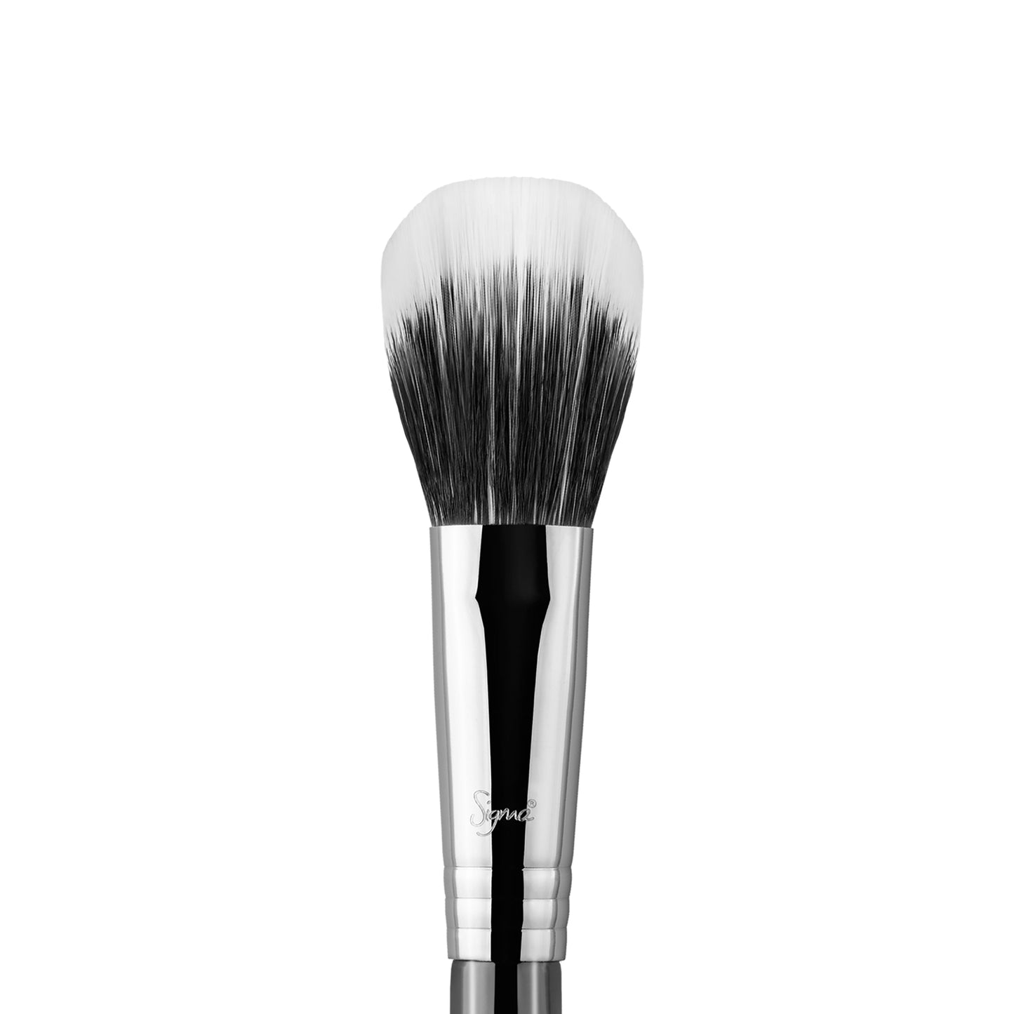 Sigma Beauty F15 Duo Fibre Powder/Blush Brush - Black/Chrome - ScentiMelti Home Fragrance, Beauty & Gifts UK