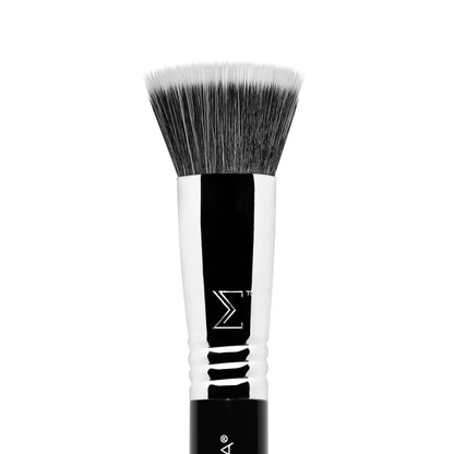 Sigma Beauty F80 Air Flat Kabuki Brush - Black/Chrome - ScentiMelti Home Fragrance, Beauty & Gifts UK