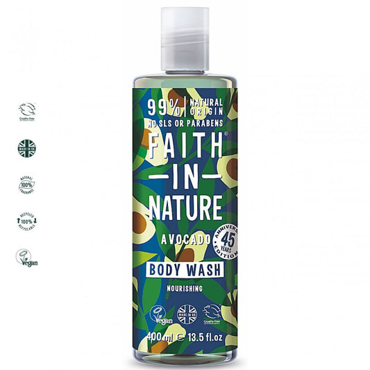 Faith in Nature Avocado Body Wash - 400ml - ScentiMelti Home Fragrance, Beauty & Gifts UK