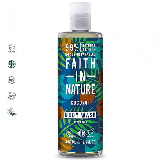 Faith in Nature Coconut Body Wash - 400ml - ScentiMelti Home Fragrance, Beauty & Gifts UK