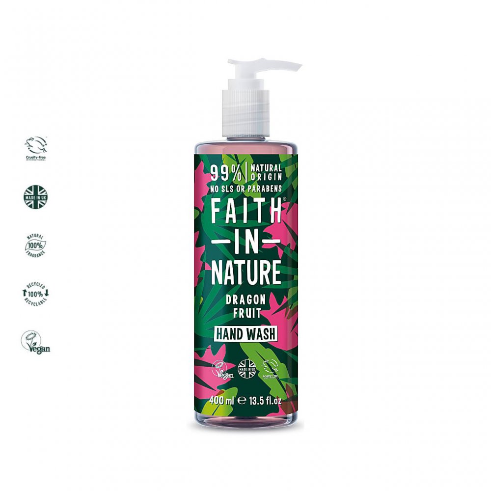 Faith in Nature Dragon Fruit Hand Wash - 400ml - ScentiMelti Home Fragrance, Beauty & Gifts UK