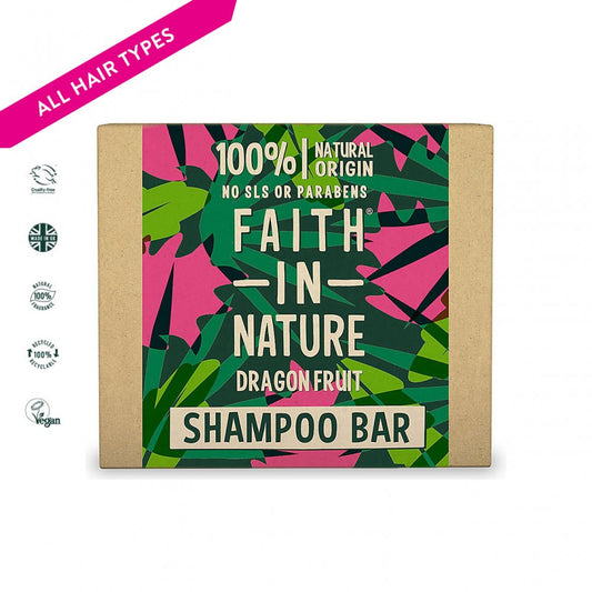 Faith in Nature Dragon Fruit Shampoo Bar, 85g - ScentiMelti Home Fragrance, Beauty & Gifts UK