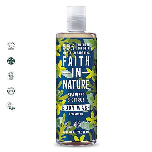 Faith in Nature Seaweed Body Wash - 400ml - ScentiMelti Home Fragrance, Beauty & Gifts UK