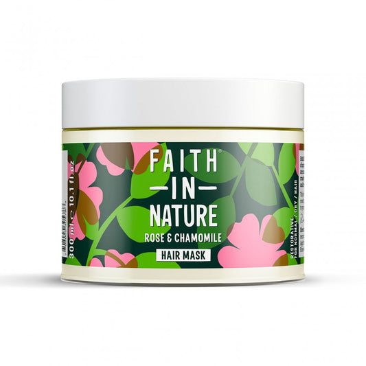 Faith in Nature Wild Rose & Chamomile Restoring Hair Mask, 300ml - ScentiMelti Home Fragrance, Beauty & Gifts UK