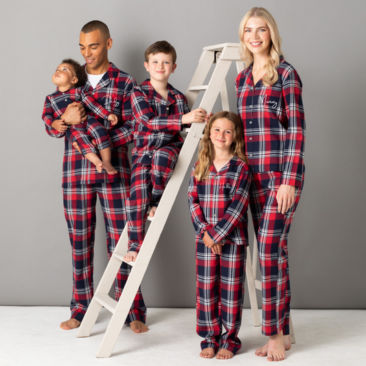 Personalised Tartan Christmas Pyjamas | Family Matching - ScentiMelti Home Fragrance, Beauty & Gifts UK