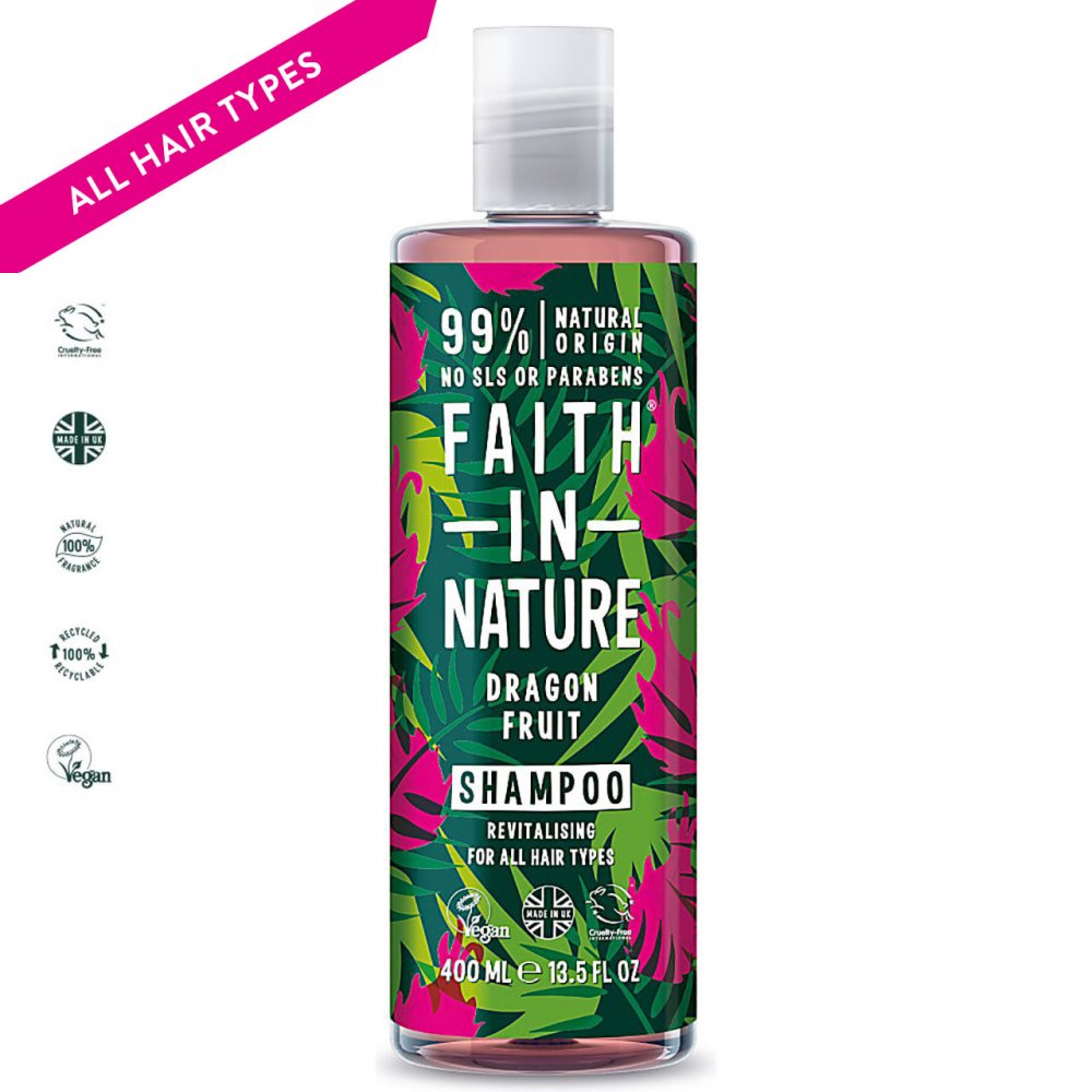 Faith in Nature Dragon Fruit Natural Shampoo, 400ml - ScentiMelti Home Fragrance, Beauty & Gifts UK