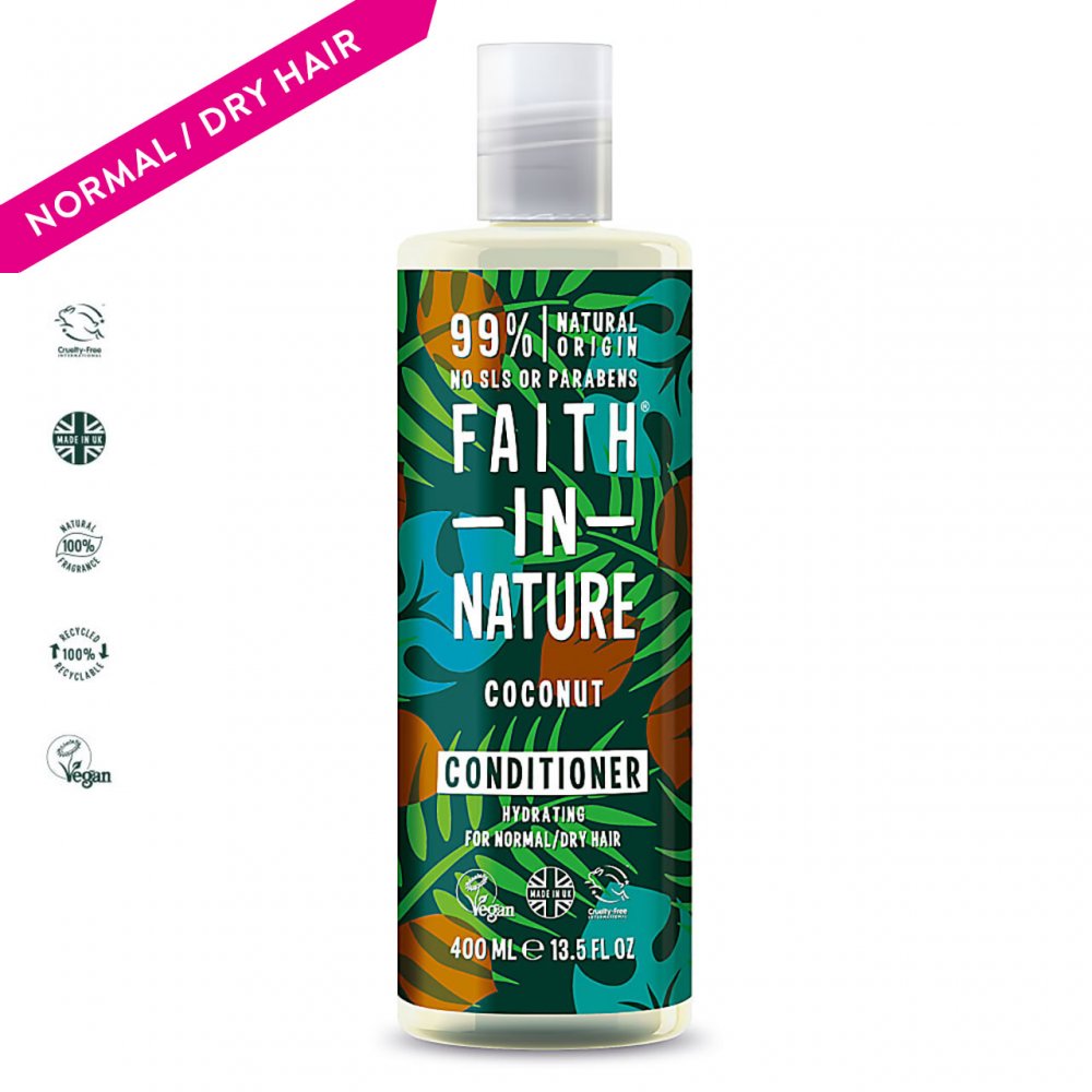 Faith in Nature Coconut Conditioner, 400ml - ScentiMelti Home Fragrance, Beauty & Gifts UK