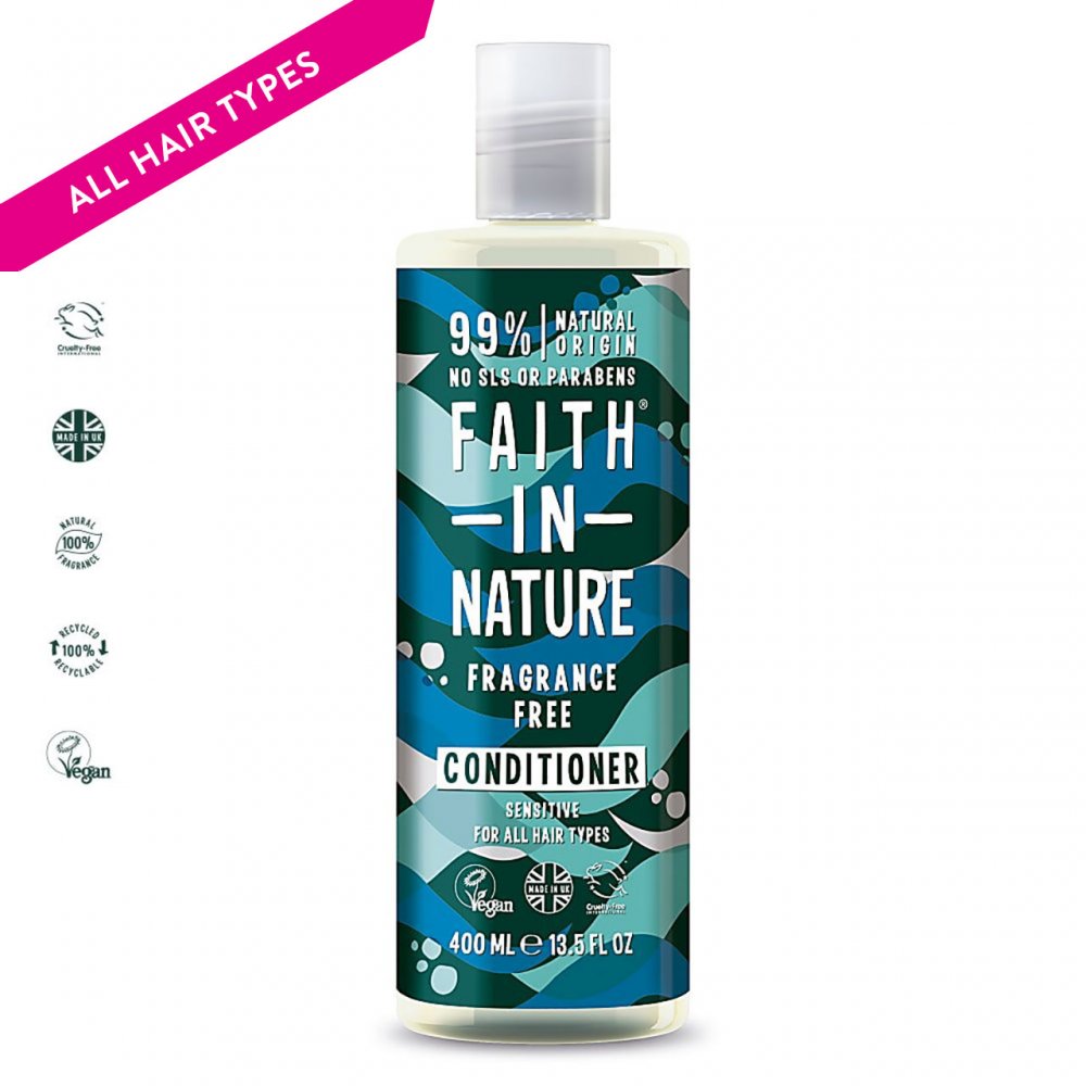 Faith in Nature Fragrance Free Natural Conditioner, 400ml - ScentiMelti Home Fragrance, Beauty & Gifts UK