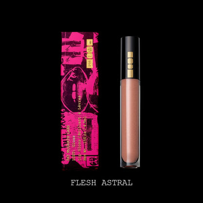 Pat McGrath Lust: Gloss Lip Gloss - Flesh Astral (Rose With Gold Shimmer) - ScentiMelti Home Fragrance, Beauty & Gifts UK