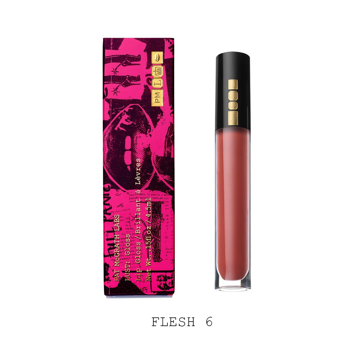 Pat McGrath Lust: Gloss Lip Gloss - Flesh 6 (Rich Rose Brown) - ScentiMelti Home Fragrance, Beauty & Gifts UK