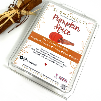 Pumpkin Spice Heart Clamshell Wax Melts - ScentiMelti  Pumpkin Spice Heart Clamshell Wax Melts