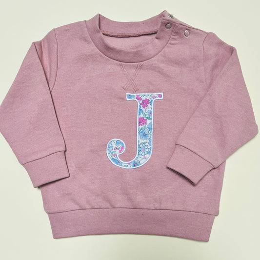 Embroidered Initial Sustainable Sweatshirt