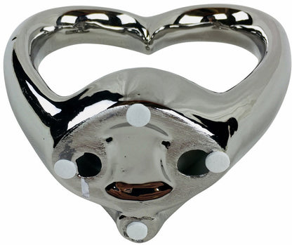 Silver Double Heart Tealight Holder Billies Inks ScentiMelti Wax Melts