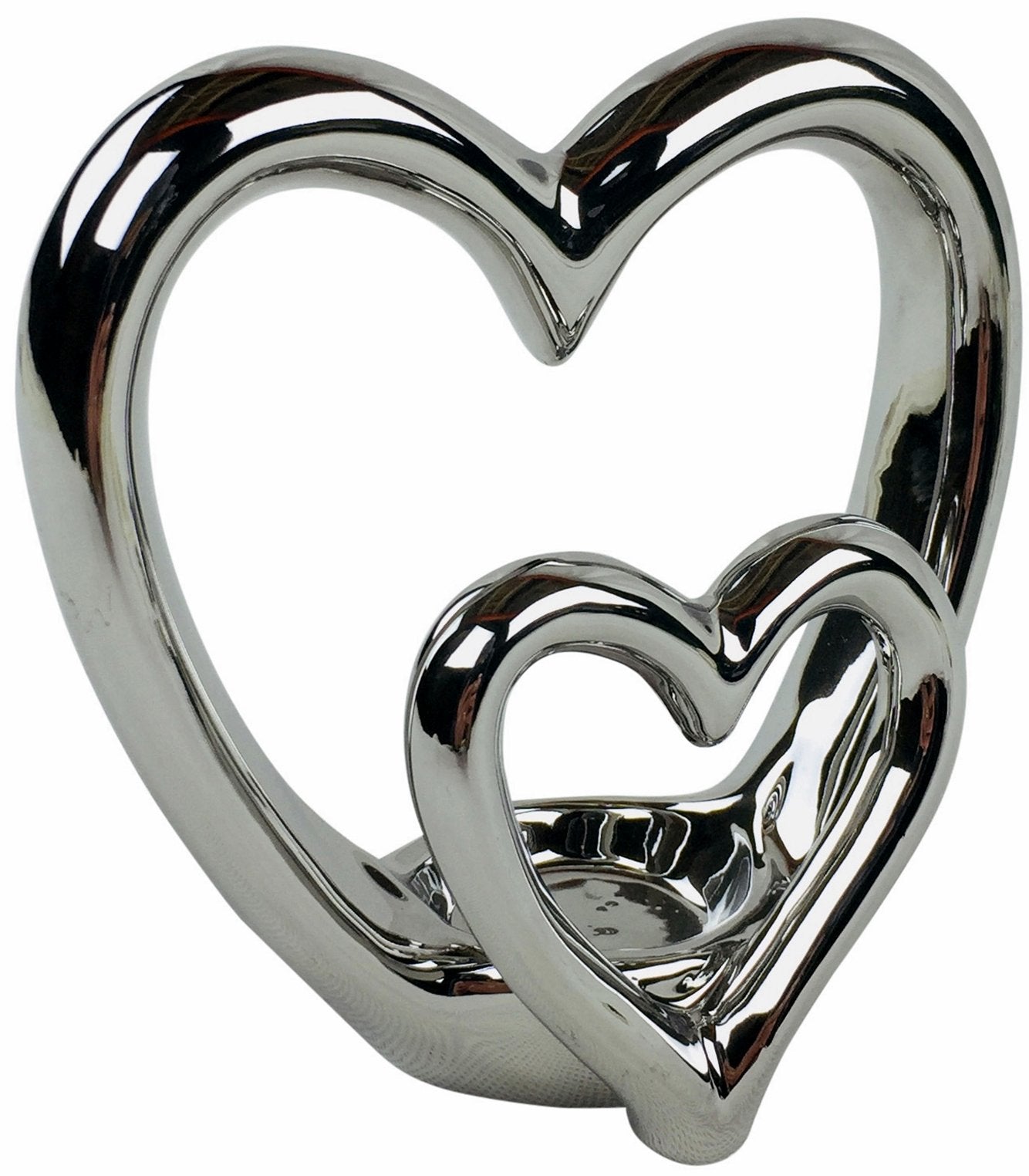 Silver Double Heart Tealight Holder Billies Inks ScentiMelti Wax Melts