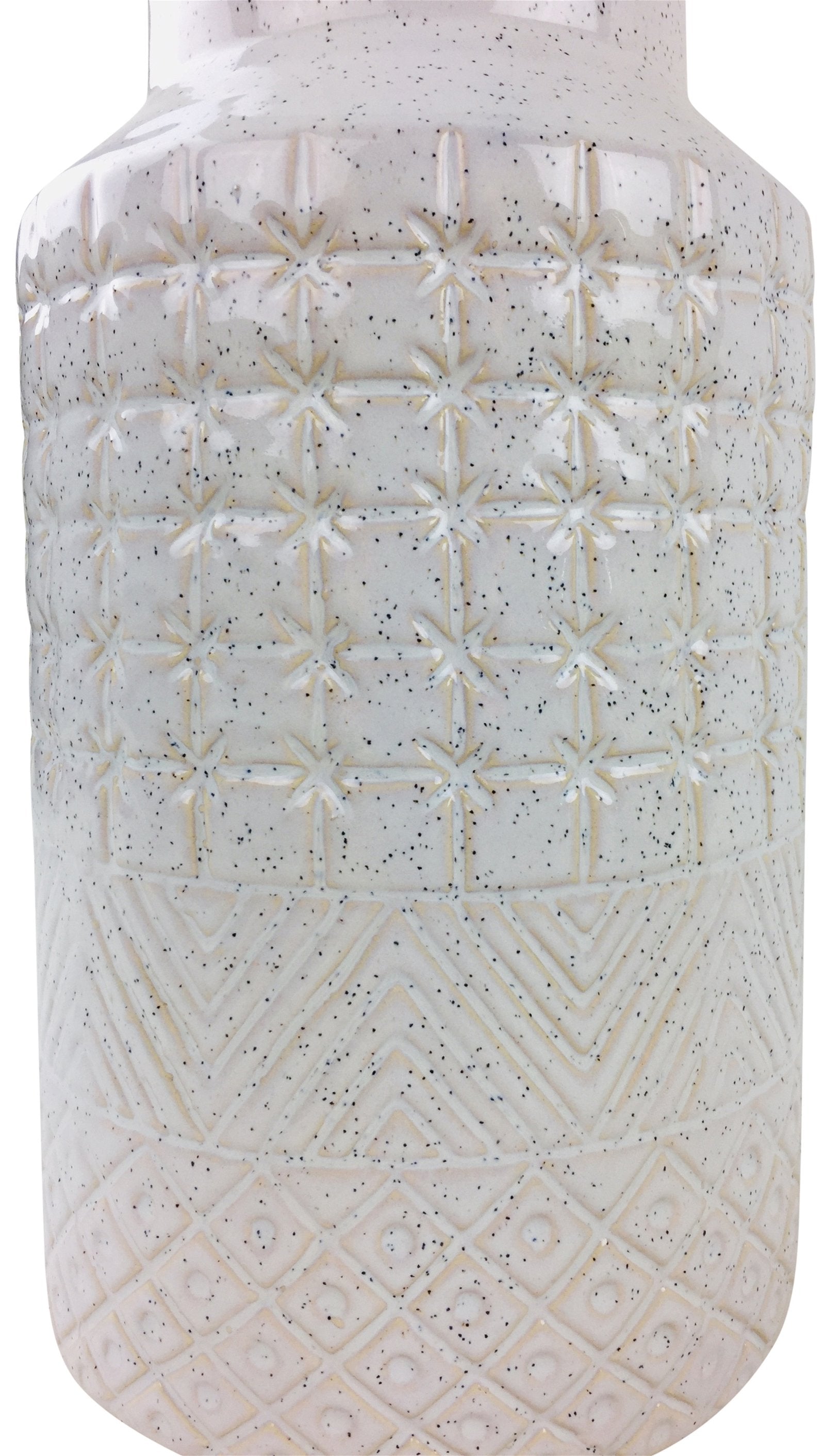 White Star Textured Stoneware Vase 30cm Billies Inks ScentiMelti Wax Melts