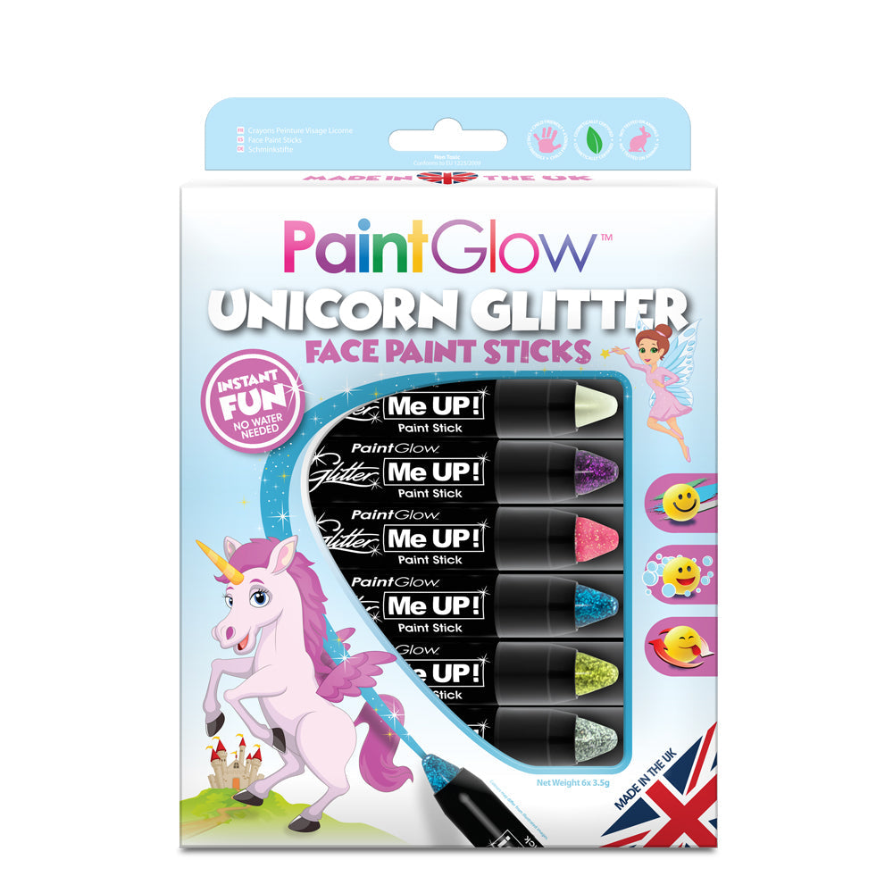 PaintGlow Unicorn Glitter Face Paint Sticks - ScentiMelti Home Fragrance, Beauty & Gifts UK