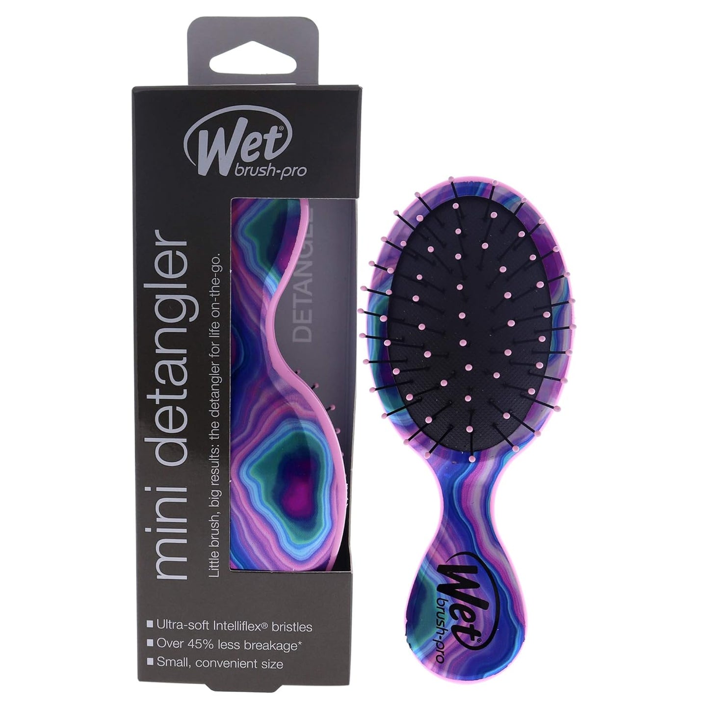 Wet Brush Pro Mini Detangler Brush Fantastic Voyage - Galaxy Stone - ScentiMelti Home Fragrance, Beauty & Gifts UK