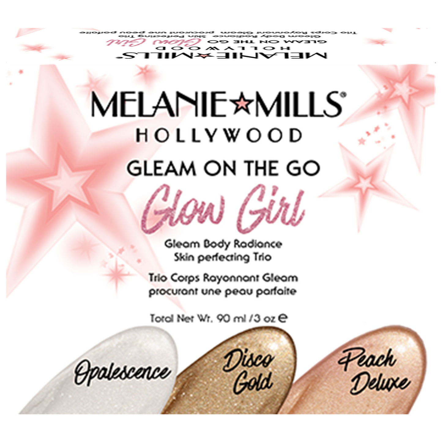 Melanie Mills Hollywood Glow Girl Gleam on the Go Body Radiance Kit Beauty Goddess ScentiMelti Wax Melts