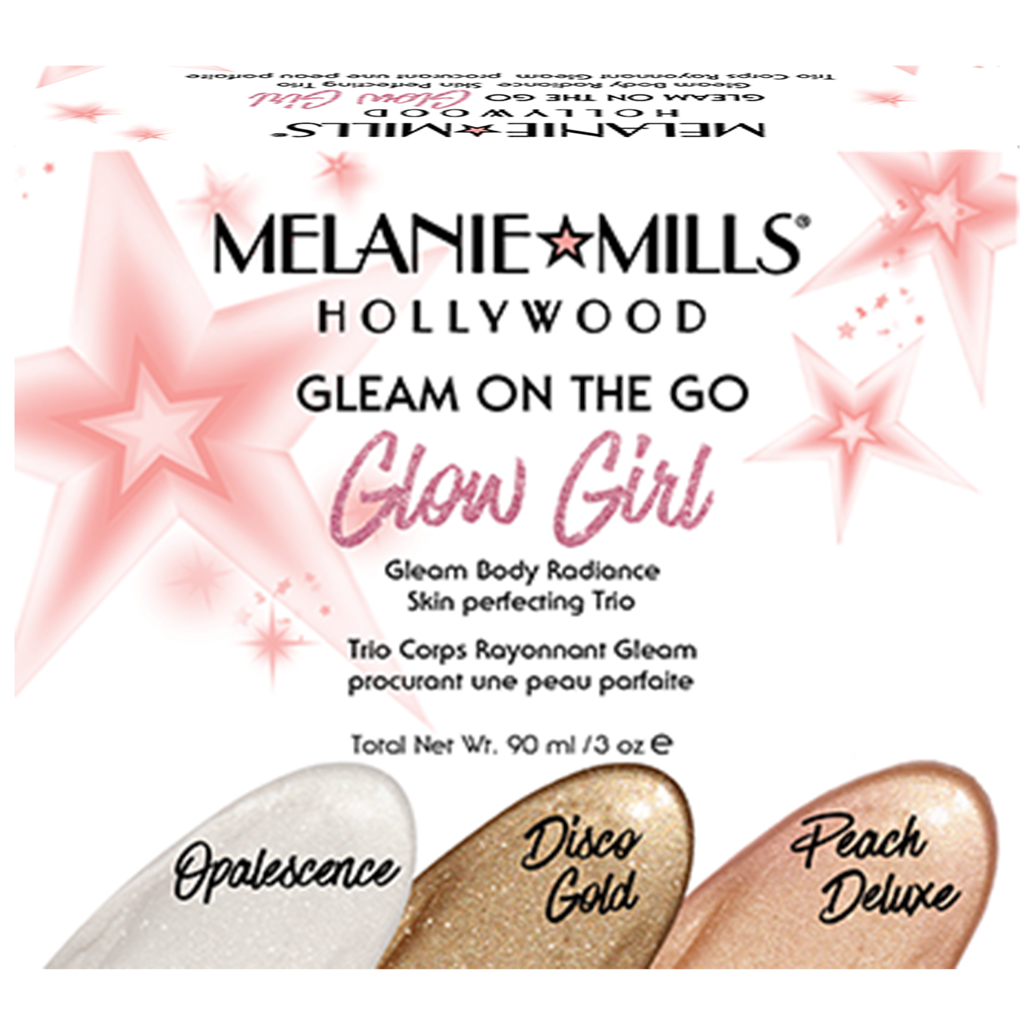 Melanie Mills Hollywood Glow Girl Gleam on the Go Body Radiance Kit Beauty Goddess ScentiMelti Wax Melts